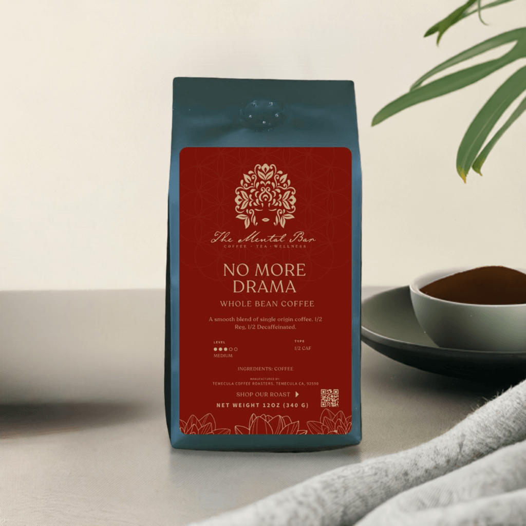 bag of coffee on table