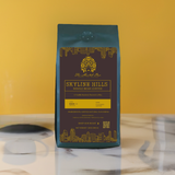bag of coffee on counter
