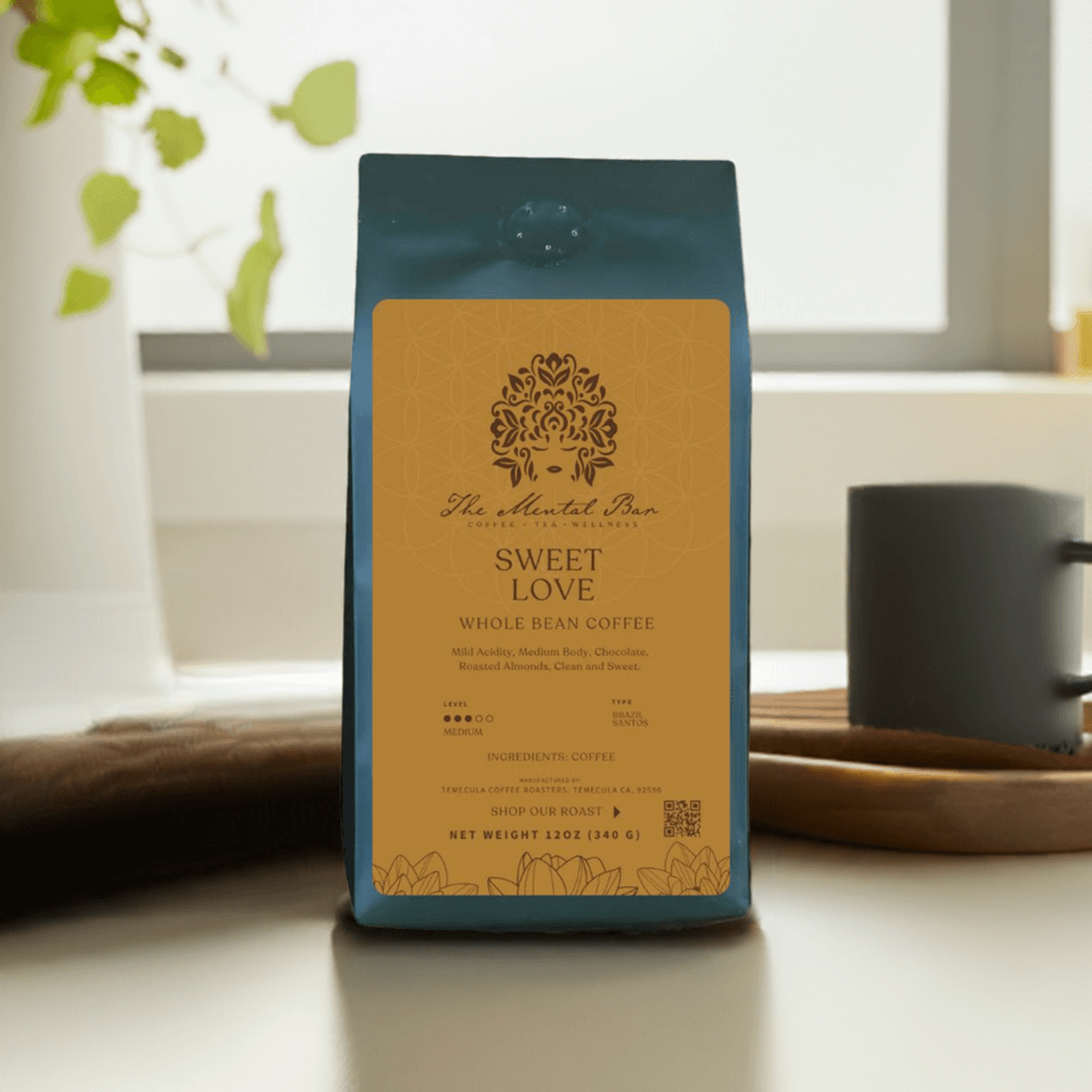 bag of coffee on counter