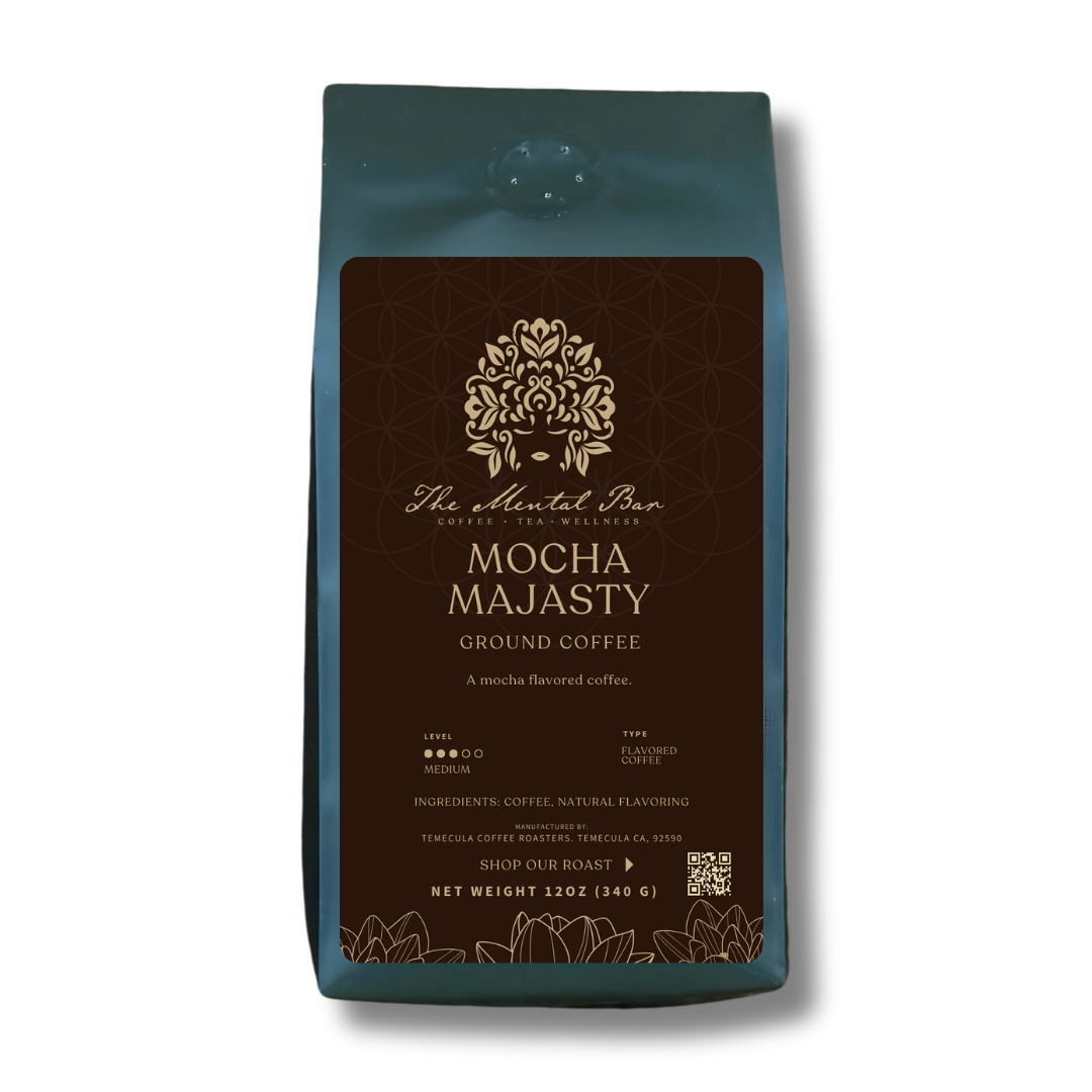 Mocha medium roast coffee infused with decadent cocoa flavors.