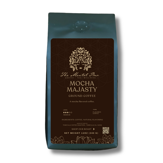 Mocha medium roast coffee infused with decadent cocoa flavors.