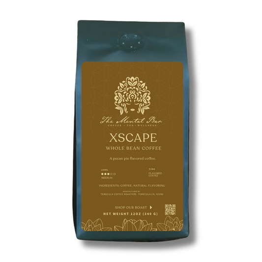 Xscape bold dark roast coffee with smoky and adventurous flavors.